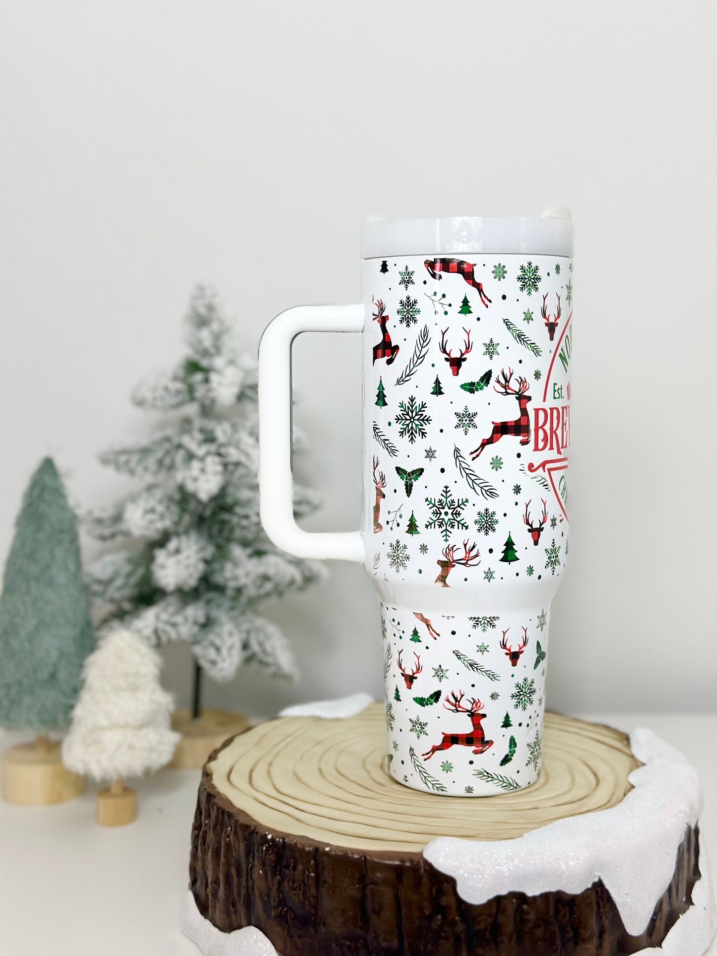 North Pole Brewing Company Christmas Spirits Stanley Style Tumbler