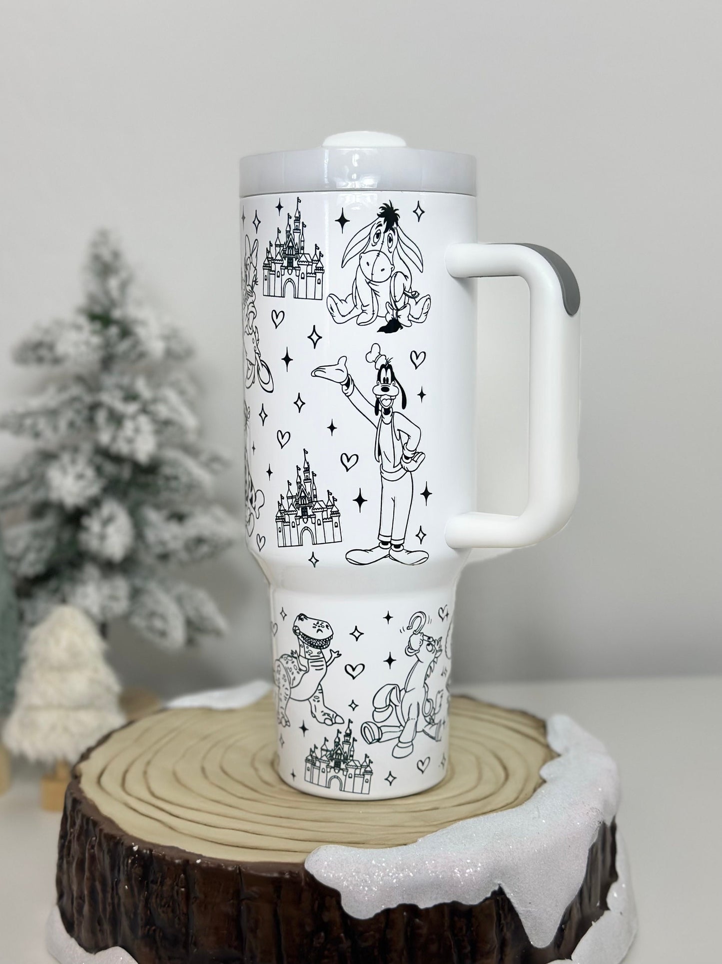 Disney and Pixar Movie Characters Stanley Style Tumbler