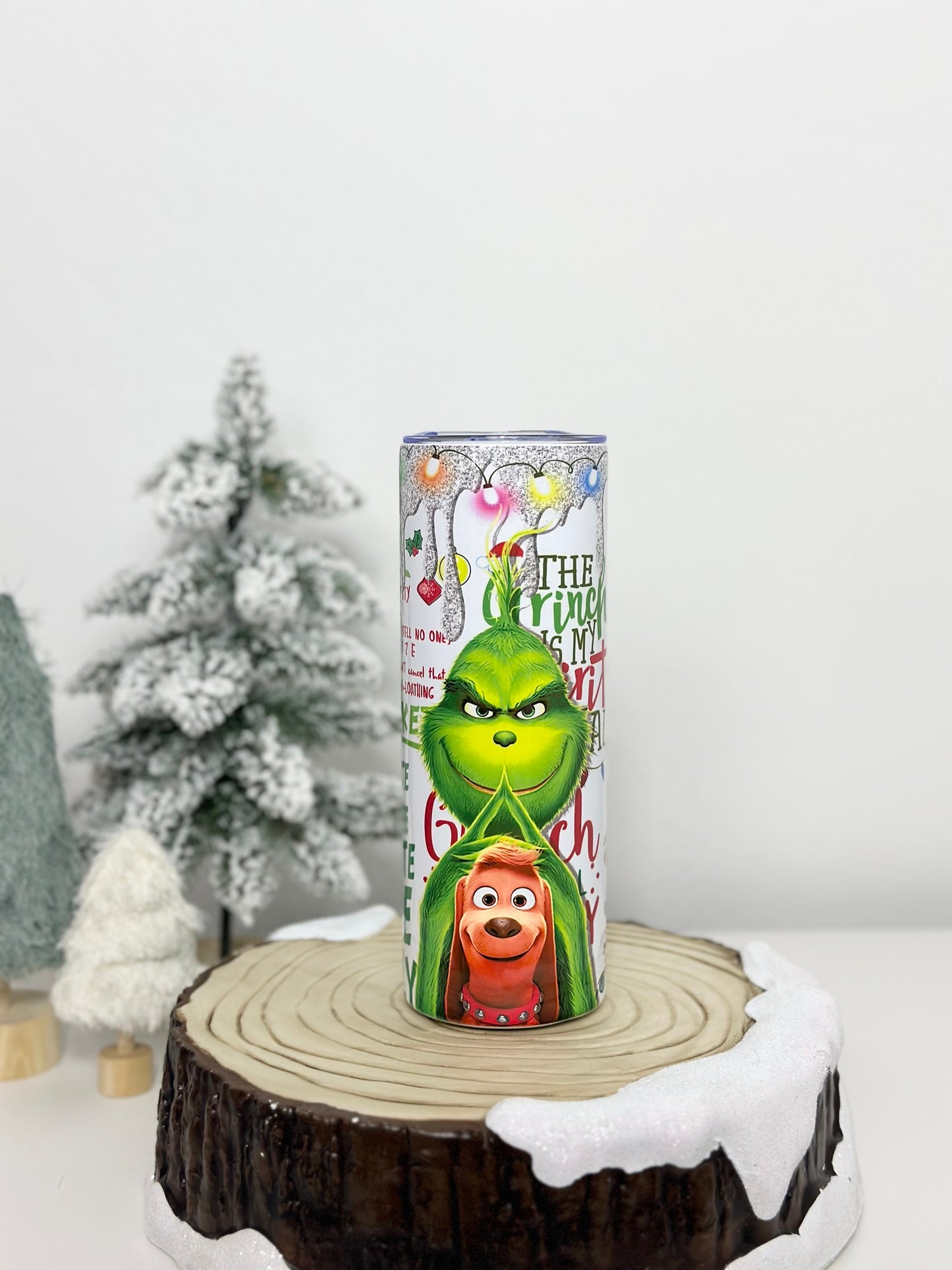 The Grinch Christmas Theme Stainless Steel 20oz Tumbler