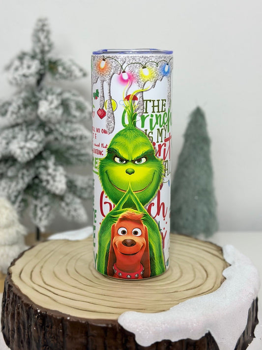 The Grinch Christmas Theme Stainless Steel 20oz Tumbler