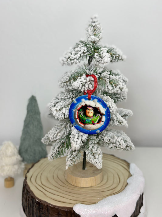 Handmade Disney Pixar Buzz Lightyear Toy Story Christmas Ornament
