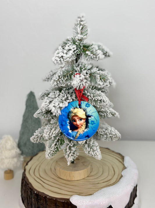 Handmade Disney Frozen Princess Elsa or Anna Christmas Ornament